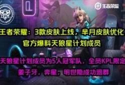 爆料最新优化皮肤